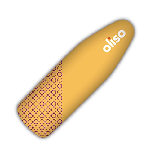 oliso Ironing Board Cover and Pad - 100% Cotton - Standard 15 x 54 - color: Yellow/Orchid
