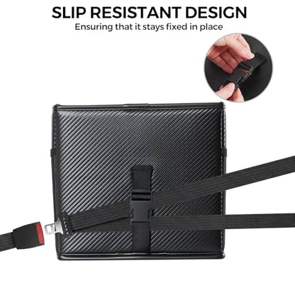 WHHMK Sturdy Leather Car Storage Support Up to 33 LB,Carbon Fiber Texture - color: Carbon fiber texture