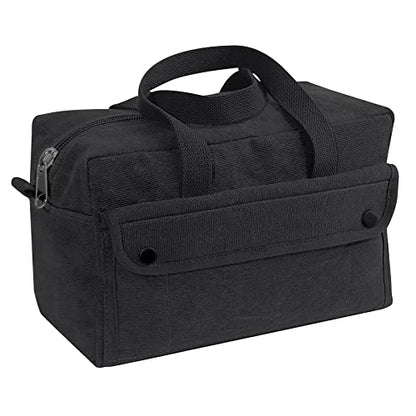 Rothco GI Style Mechanics Tool Bag, Heavy-Duty Canvas Tool Storage - color: Charcoal Grey