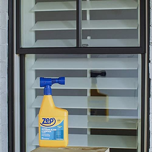 Zep Hose-End Outdoor Cleaner - U49910 - Great for Outdoor Glass and Surfaces - 32 Ounces (Pack of 2) - size: 32 Fl Oz (Pack of 2)