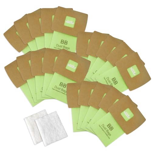 20 Pack Type BB Canister Bags Fit for Oreck XL vacuum bags