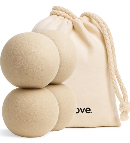 Vove Natural Hemp Dryer Balls 4 Pack, Reusable Fabric Softener - size: Dryer balls
