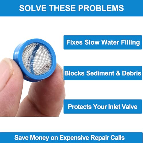10-Pack Washing Machine Hose Filter Screens for Clogged Inlets