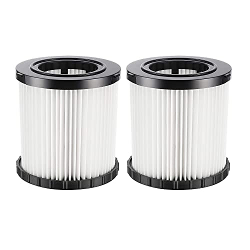 DCV5801H HEPA Filter for DeWalt DCV580H & DCV581H 20V MAX Wet/Dry Vacuum - size: 2 PACK DCV581H