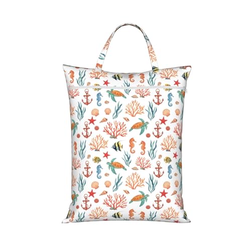 Sea World Travel Laundry Bag Washable Dirty Clothes Bag for Gym - color: Sea World