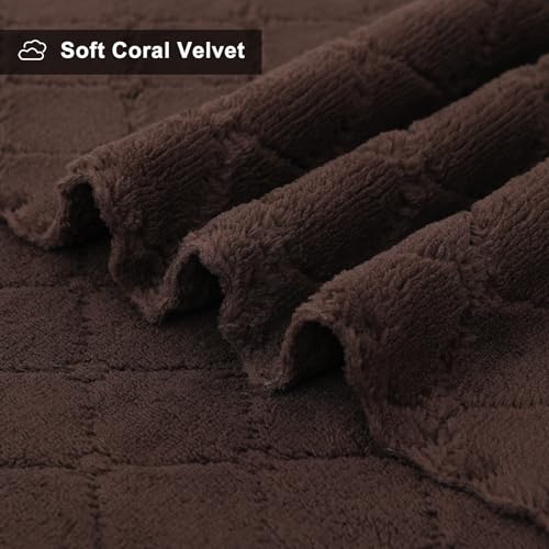 Homaxy 12 Pack Super Soft Absorbent Dish Cloths, 13" x 19", Brown - color: Brown, size: 13 x 19 inch-12 pack