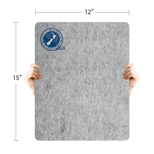 ZOMONETI 15" x 12" Wool Pressing Mat 100% New Zealand Felted Wool Ironing Mat Pad Blanket for Quilter, Sewing, Quilting Supplies and Notions