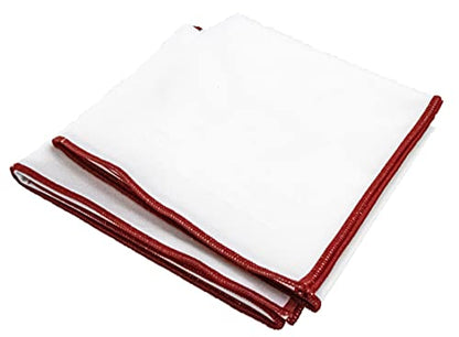 The 2-Pack Premium Microfiber Wine Glass Polishing Cloths, Large Lint-Free Drying Towels for Glasses, Stemware, Glassware, Camera Lenses, 25 Inch X 20 Inch (White, 2 Count) - color: White