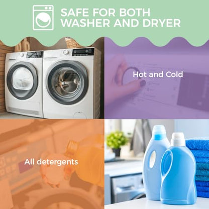 Laundry Buddy® for Bed Sheets and More - Bed Sheet Detangler - No More Tangles, Wads, or Wet Sheets - Your New Laundry Helper! - Made in America - BPA Free - Bleach Safe - Heat Safe - size: 10 Count (Pack of 1)