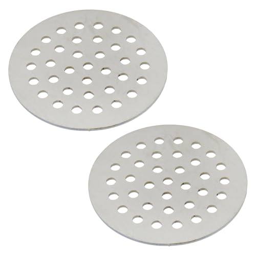 Round Drain Cover Grates 1.96"/5cm Dia Drain, 304 Stainless Steel Drainage Grate Cover Round Replacement Floor Drain Strainer for Shower, Bathroom Floor, Balcony, and Outdoor Garden Drains -2pcs - size: 1.96"/5cm