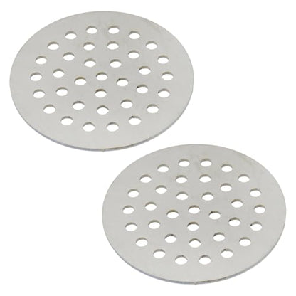 Round Drain Cover Grates 1.96"/5cm Dia Drain, 304 Stainless Steel Drainage Grate Cover Round Replacement Floor Drain Strainer for Shower, Bathroom Floor, Balcony, and Outdoor Garden Drains -2pcs - size: 1.96"/5cm