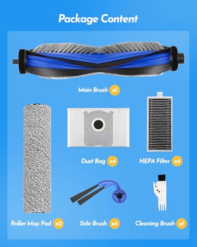 X9 Pro Omni Accessories for ECOVACS DEEBOT T80S Omni/X9 Pro Omni/S16 Plus - color: X9 Blue