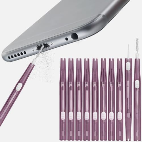 10pcs Phone Cleaning Kit Dual Side Multifunction Tools for iPhone 17 Purple