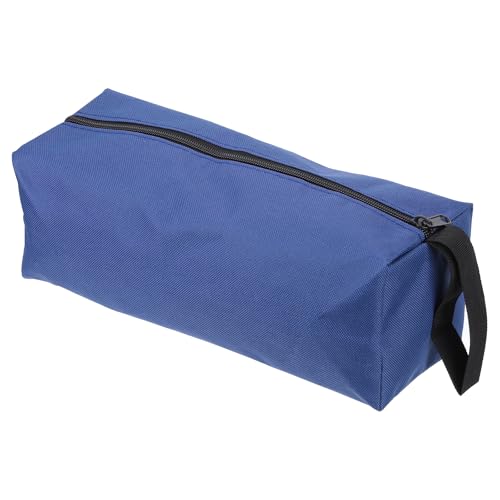 PATIKIL 12" Zipper Tool Pouch, Multipurpose Tool Bag Waterproof Tote Bag Storage Organizer for Screwdrivers Pliers, Blue - color: Blue