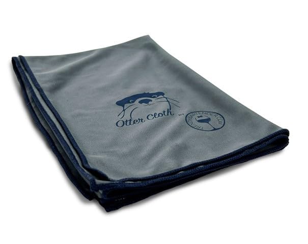 Trendy Bartender Toast to Perfection Microfiber Commercial Grade Glass Polishing Lint-Free Cloth for Spotless Shine and a Residue-Free Finish - 30x30 inch - Grey - color: Gray, size: 30 x 30 Inch 1-Pack