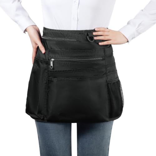 Bafelia Waterproof Cleaning Apron with 8 Pockets,Housekeeping Uniform Supplies,Durable Caddy Costume Work Apron