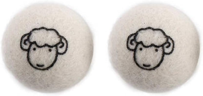 2 Pcs Wool Dryer Balls, Reusable Laundry Balls Softener Washing Fleece Dry Kit Anti-Static Reduce Wrinkles and Save Time Drying Ball,Laundry House Supplies (with Pattern)