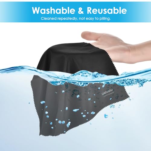 6PCS Large Eyeglass Cleaning Cloths, 12 x12 in Screen Cleaner