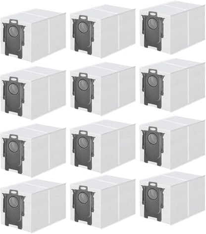 12 Pack Dust Bags for Roborock Qrevo S Pro, QV 35A,Qrevo S5V - size: 12 Pack