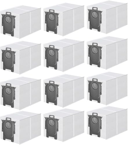 12 Pack Dust Bags for Roborock Qrevo S Pro, QV 35A,Qrevo S5V - size: 12 Pack