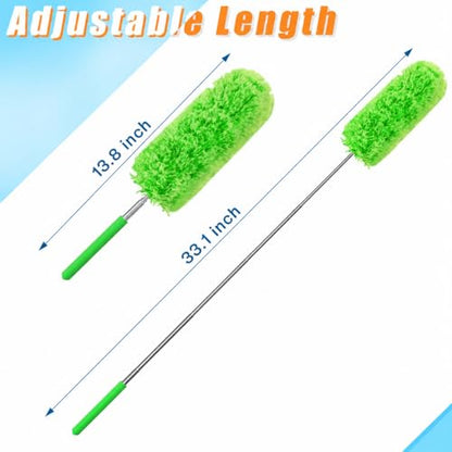 Tanlade 1 Pcs Microfiber Feather Dusters for Cleaning, Green