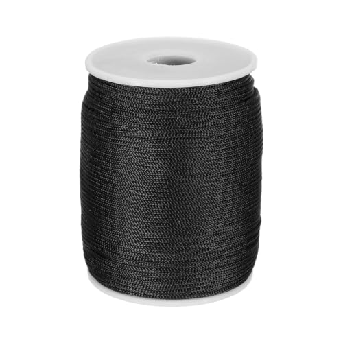 MECCANIXITY 5/64" Polypropylene Rope Braided Ropes, 400ft Black - color: Black, size: 5/64 Inch 400ft