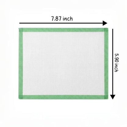 5 Pcs Thick Texture Fuse Bead Ironing Paper, 7.87"x5.97" White Heat-Resistant Fiberglass Cloth, Non-Stick & Reusable Pressing Film for Perler Beads Craft Accessories (Random Color Edge)