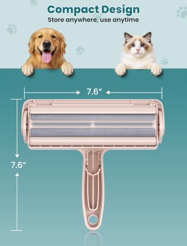 DELOMO Pet Hair Remover Roller, Reusable Lint Roller for Dog and Cat Hair - color: D: Pink（gift Choice）