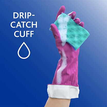 PLAYTEX Living Reusable Rubber Cleaning Gloves – Durable Household Gloves, Large, (Pack of 3) - size: Large (Pack of 3)