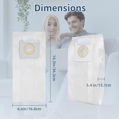 10 pack Style 7 Vacuum Cleaner Bags Replacement for Bissell PowerForce Upright Vacuums 1739 3522 3525 3545 3550 3554 6592 Series, Replace Part # 32120 - color: 10Pcs