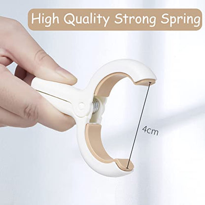 24 Pack Plastic Clothes Pins with Strong Anti-Rust Springs,Heavy Duty Beach Towel Clips,Laundry Clothespins to Keep Your Towel, Clothes, Blankets to Dry on Clothesline and Hanging Rack - color: 24 Pack