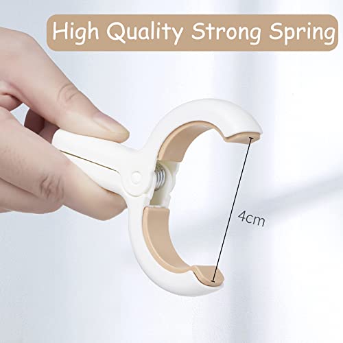 6 Pack Plastic Clothes Pins with Strong Anti-Rust Springs,Heavy Duty Beach Towel Clips,Laundry Clothespins to Keep Your Towel, Clothes, Blankets to Dry on Clothesline and Hanging Rack - color: 6 Pack