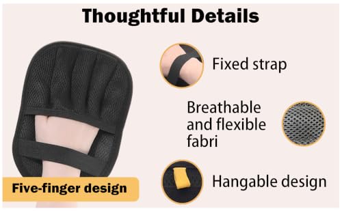 2Pcs Pet Hair Removal Glove with Electrostatic Technology, Pet Hair Gloves for Dogs and Cats, Washable Pet Hair Remover Tool for Sofas, Carpets, Car Seats and Bedding - color: 2pcs black