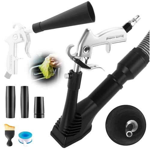 GOCCIDA 2IN1 Car Interior Detailing Air Cleaning Gun & Vacunm Gun - color: white