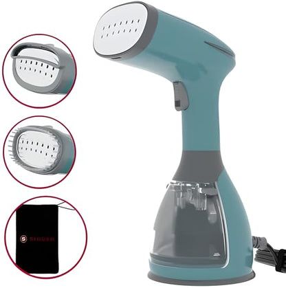 SINGER® Handheld Garment Steamer, 1500W Power, 280ml Detachable Water Tank