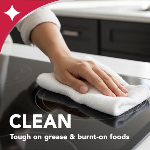 Weiman Daily Cooktop Cleaner & Degreaser, 2 Pack with Microfiber Cloth