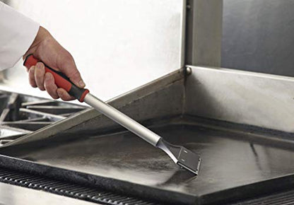 Replacement Blade for Chef Master Griddle Scraper - 5 1/2" Wide x 1.2mm Thick Stainless Steel Reversible Blade - Fits to Most Scrapers - Double Beveled Edge for Chrome Griddles - by FryOilSaver Co. - color: Replacement Blade