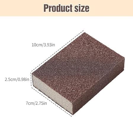 3 Pack Emery Magic Wipe Sponge, Nano Carborundum Cleaning Sponge - color: Brown, size: Basic Style 2.5cm thick-3Pcs