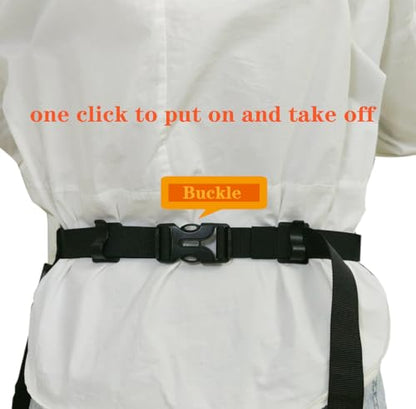 Bafelia Waterproof Server Apron for Women with 7 Pockets - color: Black