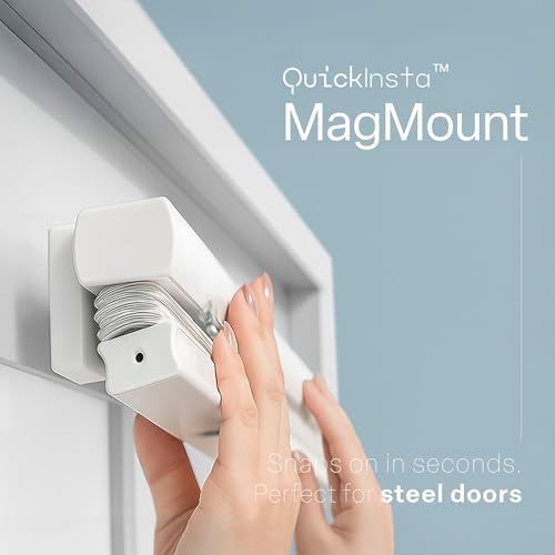 REGAL estate Strong Hold Magnetic Door Mini Blinds, White, 25 x 48 in - color: Magmount Mini Blinds - White, size: 25"W x 48"H
