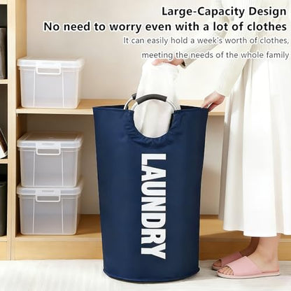 A Large 90 Liter Laundry, Navy Blue - color: Navy Blue