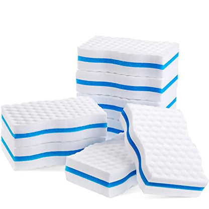 Outus 8 Pack Boat Erasers for Cleaning Magic Scuff Sponge Boating Erasers Accessories Gifts Hull Cleaner Vinyl Seat Cleaner All Purpose Scrubber Kitchen Bathroom Shower Oven Cleaning Supplies - style: Wave
