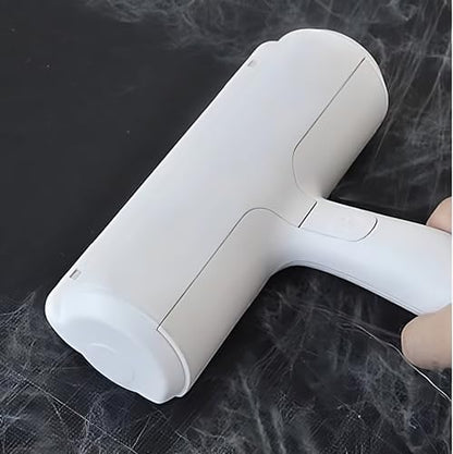 Reusable Pet Hair Remover Roller – Dog & Cat Fur Lint Cleaner for Sofa, Carpet, Bed & Car Seats – No Adhesive Required (White/Green) - color: White/Green