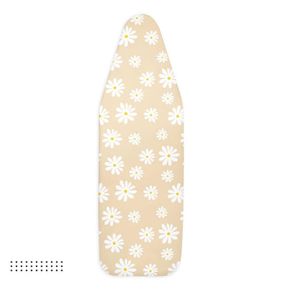 Encasa XO Ironing Board Cover and Pad 49"x18" Wide, Thick Felt - color: Daisy Beige, size: Wide (49"x18")