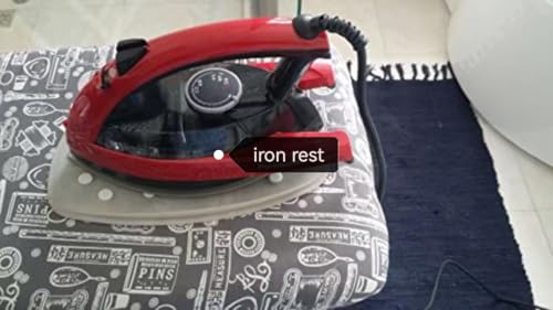 J&J home fashion Silicone Iron Rest Pad for Ironing Board Hot Resistant Mat White