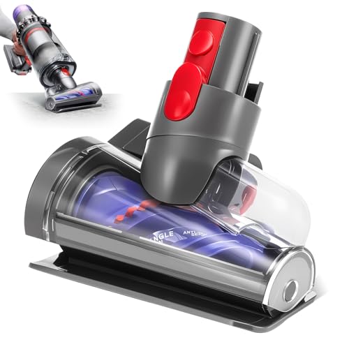 Mini Motorized Tool Brush Head Compatible with Dyson V7 V8 V10 V11 V15 Cordless Vacuum Cleaner, Handheld Couch Vacuum Attachment Anti-Tangle Replacement Parts Head Suitable for Long and Pet Hair - style: V7 V8 V10 V11 V15