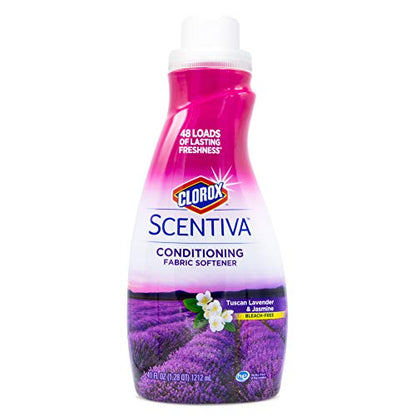 Clorox Scentiva Liquid Fabric Softener, Tuscan Lavender & Jasmine, 41 Fl Oz - size: 41 Fl Oz (Pack of 1)