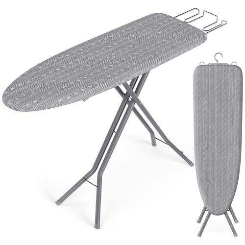 SONGMICS Ironing Board, Foldable, with Iron Rest, 43 x 13 Inches - color: Dove Gray, size: 13"×43" with Simple Iron Rest