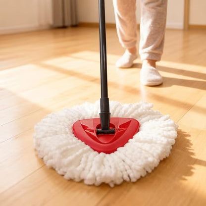 6 Pack Microfiber mop Head Replacements, Compatible with O-Ceda Easywring Single-Bucket Cleaning System, Powerful Stain Removal, Machine Washable, Easy to Replace - size: 6 Pack