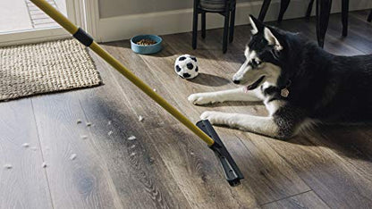FURemover Pet Hair Removal Rubber Broom, 60" Handle, 2-Piece Set - color: Furemover Original and Pro Broom Set